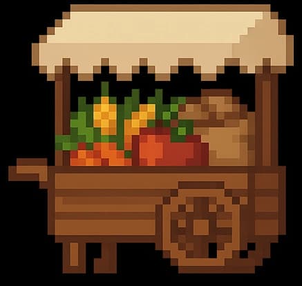 Shop wagon illustration